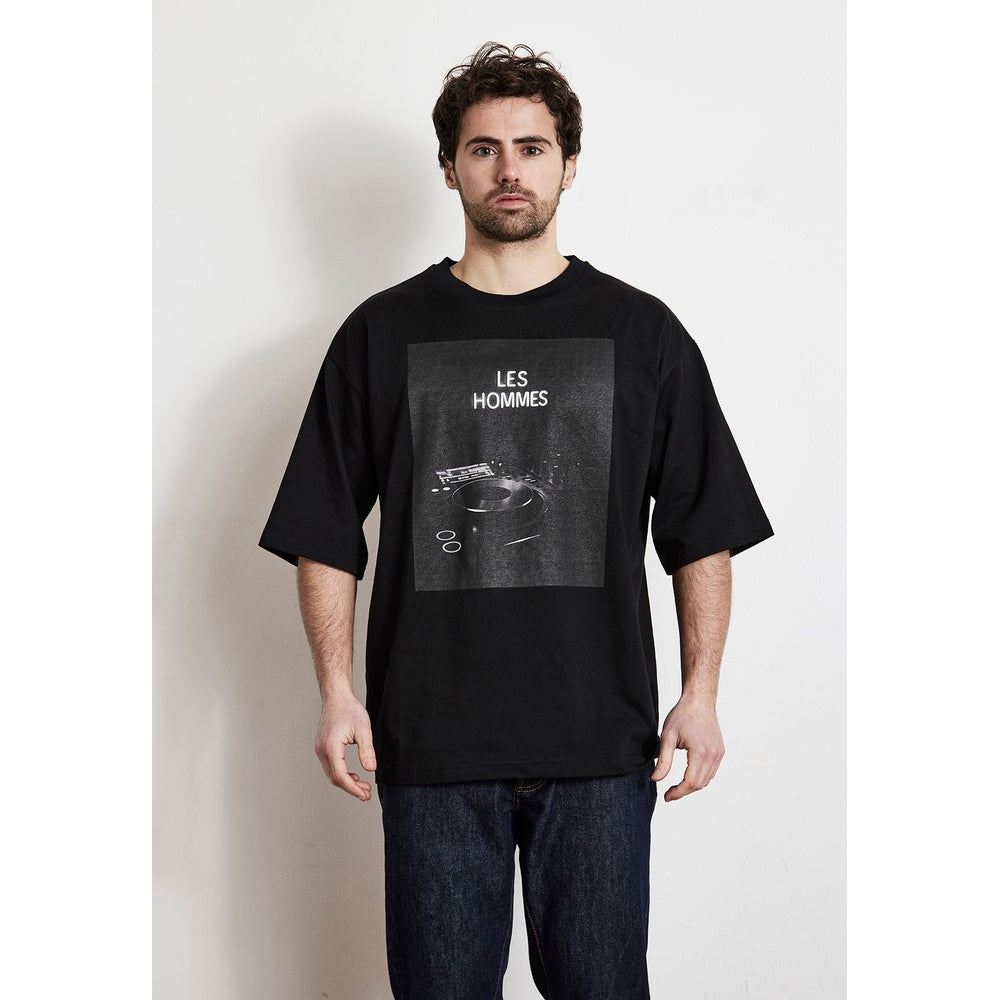 Les Hommes Mens Music T-Shirt In Black