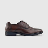 Hush Puppies Hpm00921 Mens Thorpe Leather Shoes Brown
