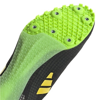 Adidas Unisex Sprinter Shoes In Core Black/Beam Yellow/Spark Green