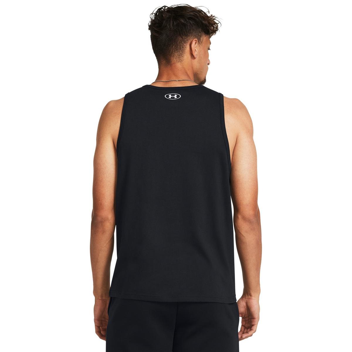 Under Armour Sportstyle Logo Tank Top In Black