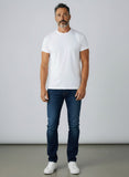Polo Mens Knitted Slim Leg Denim In Dark Wash