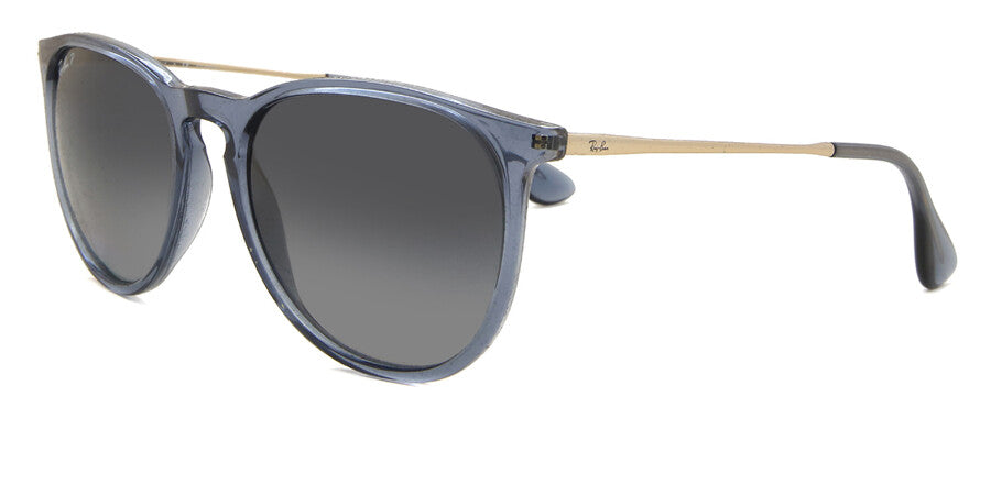 Ray-Ban Erika Polarized Sunglasses In Transparent Blue