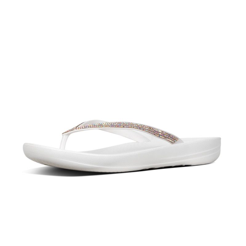 Fitflop Ladies Iquishion Sparkle Sandals In White