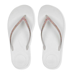 Fitflop Ladies Iquishion Sparkle Sandals In White