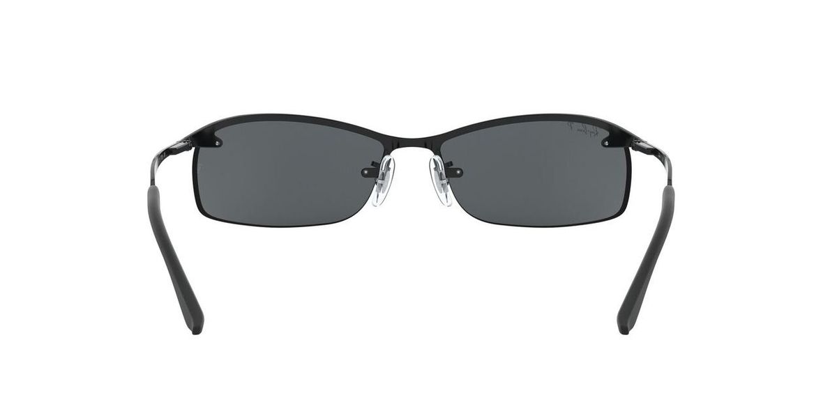 Ray-Ban Rb3183 Dark Black 1/2 Frame Polarized
