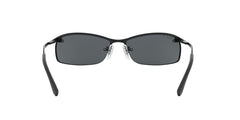 Ray-Ban Rb3183 Dark Black 1/2 Frame Polarized