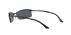 Ray-Ban Rb3183 Dark Black 1/2 Frame Polarized