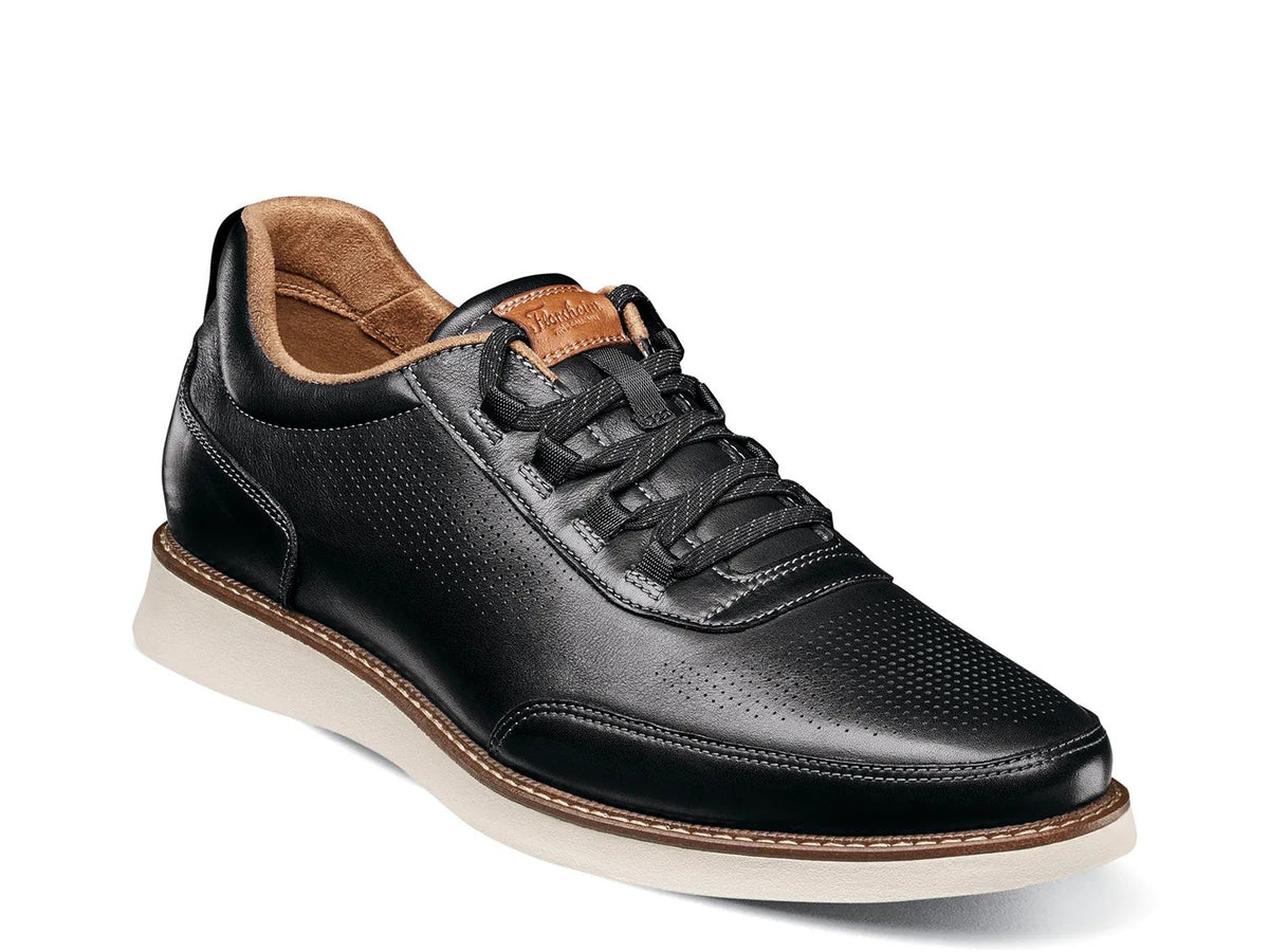 Florsheim Mens Launch Black Elastic Slip-On Shoes