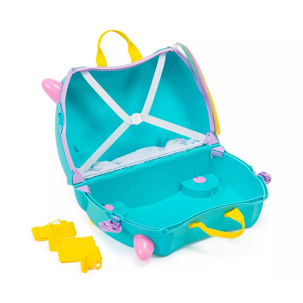 Trunki Kiddies Una The Unicorn Ride On Suitcase In Turquoise