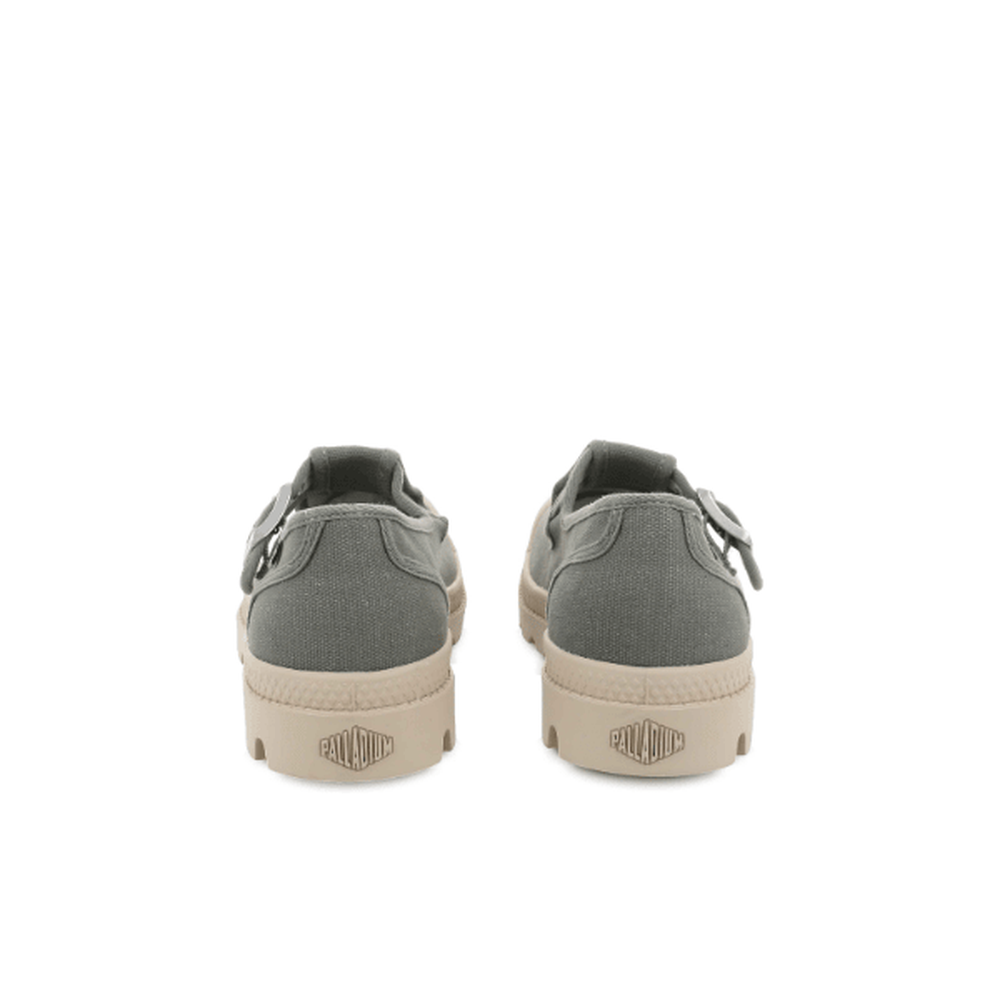 Palladium Womens Pampa M-Jane Washed Shoes In Vetiver