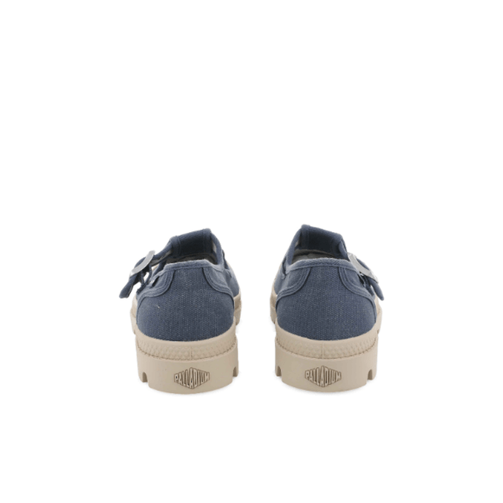 Palladium Womens Pampa M-Jane Washed Shoes In Vintage Indigo