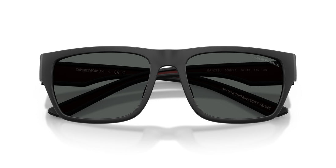 Emporio Armani Mens Full Rim Sunglasses In Black/Maroon