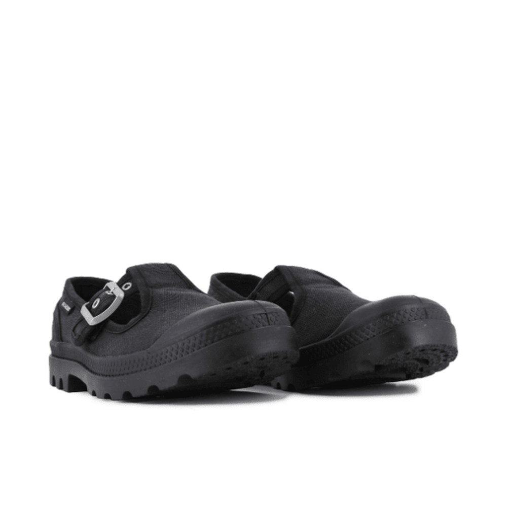 Palladium Womens Pampa M-Jane Washed Shoes in Black