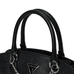 Guess Womens Jeanine Satchel In Black