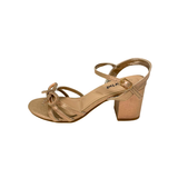Orbit Ladies Evening Sandal Heels In Champagne