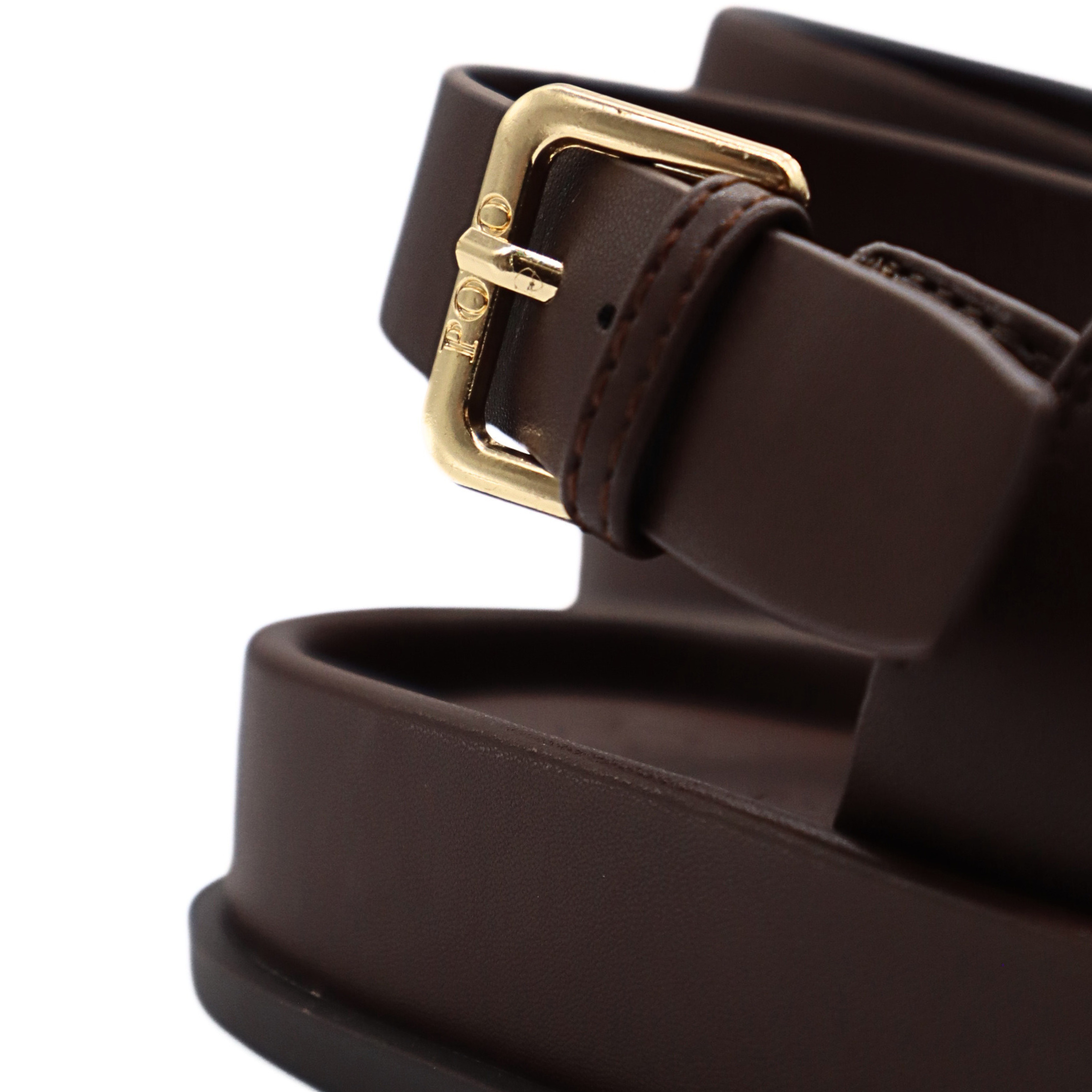 Exclusive Polo Womens Moulded Unit Trim Sandal Brown