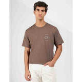 Calvin Klein April Graphic Seasonal T-Shirt In Dark Brown
