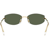 Ray-Ban Unisex Frameless Sunglasses In Gold