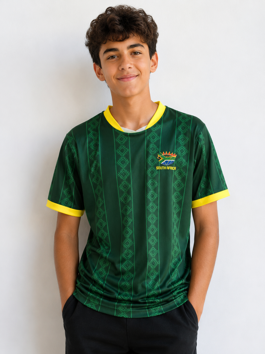 South Africa Unisex Kids Supporters Jersey In Green