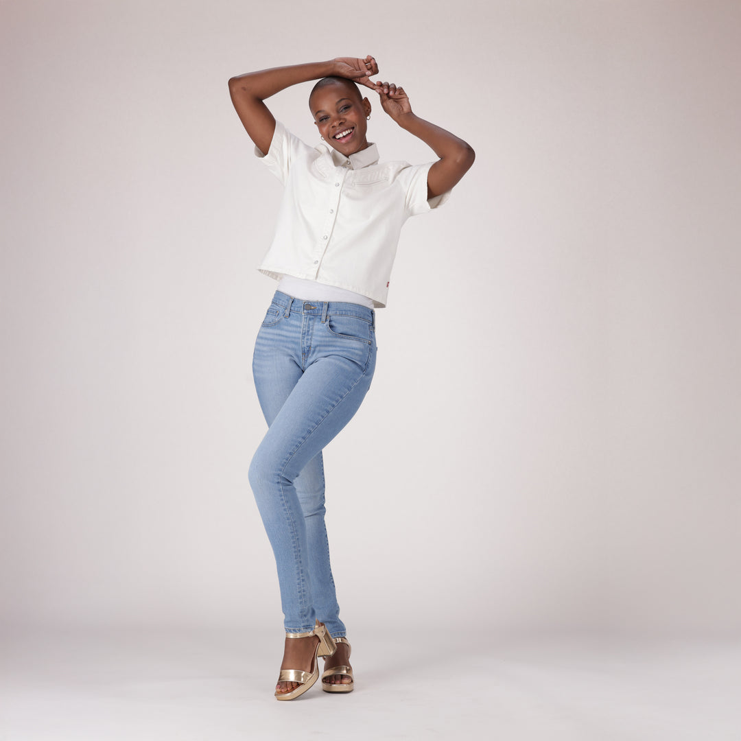 Levis Womens Curvy Hi-Rise Super Skinny Jeans