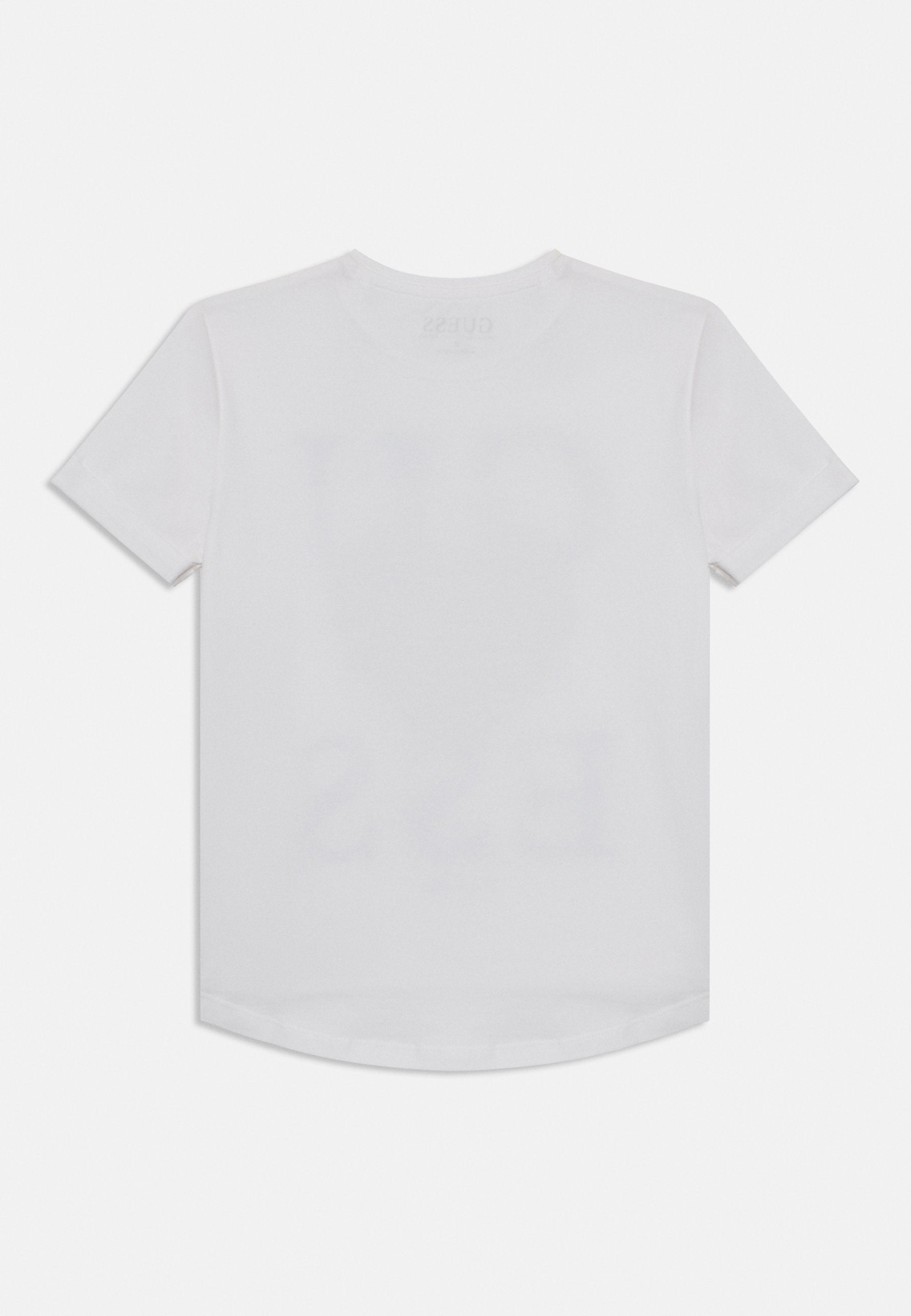 Guess Girls  White High Low Short Sleeve Sequins T-Shirt