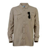 Watamu Mens Jambo Jambo Long Sleeves Shirt In Khaki