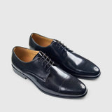 Florsheim Mens Ash II Centurion Semi Derby Shoes In Black