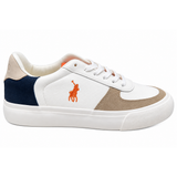 Polo Mens Essential Court Sneakers In White Multi