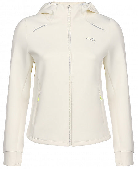 Anta Womens Advanced Running Knit Track Top In Beige
