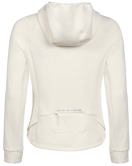 Anta Womens Advanced Running Knit Track Top In Beige