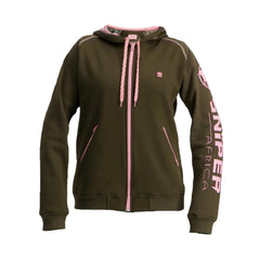 Sniper Ladies Reactor Jacket In Olive And Pink