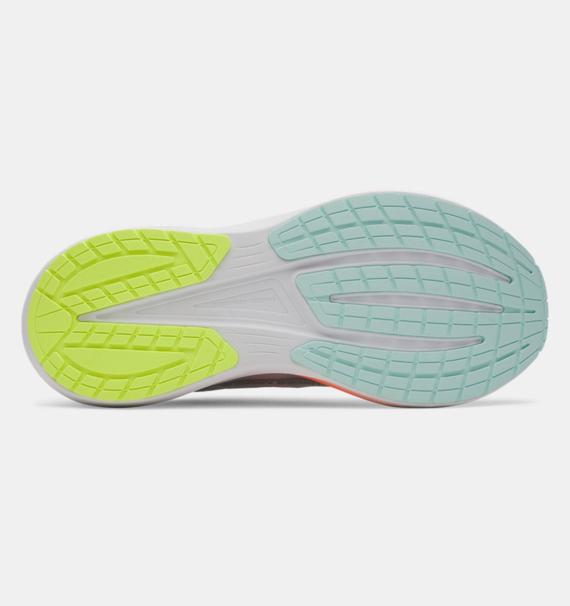 Under Armour Mens Velociti Pace Sneakers In Green Orange