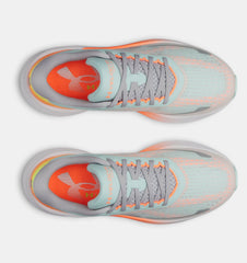 Under Armour Mens Velociti Pace Sneakers In Green Orange