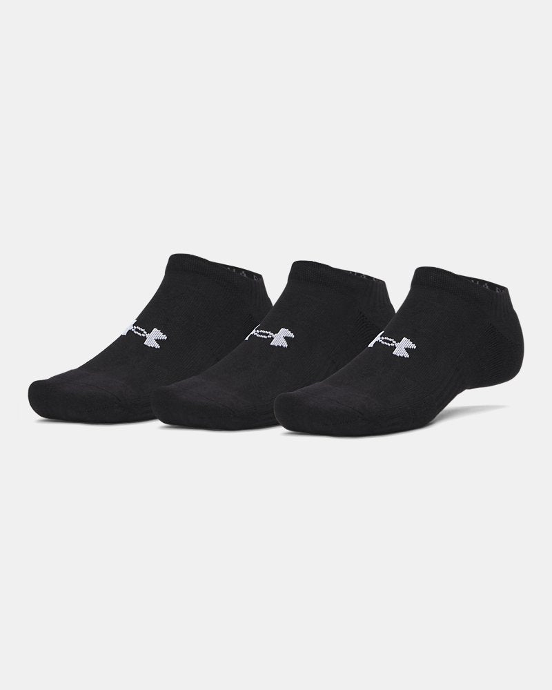 Under Armour Mens Perfomance 3 Pack Socks In Black
