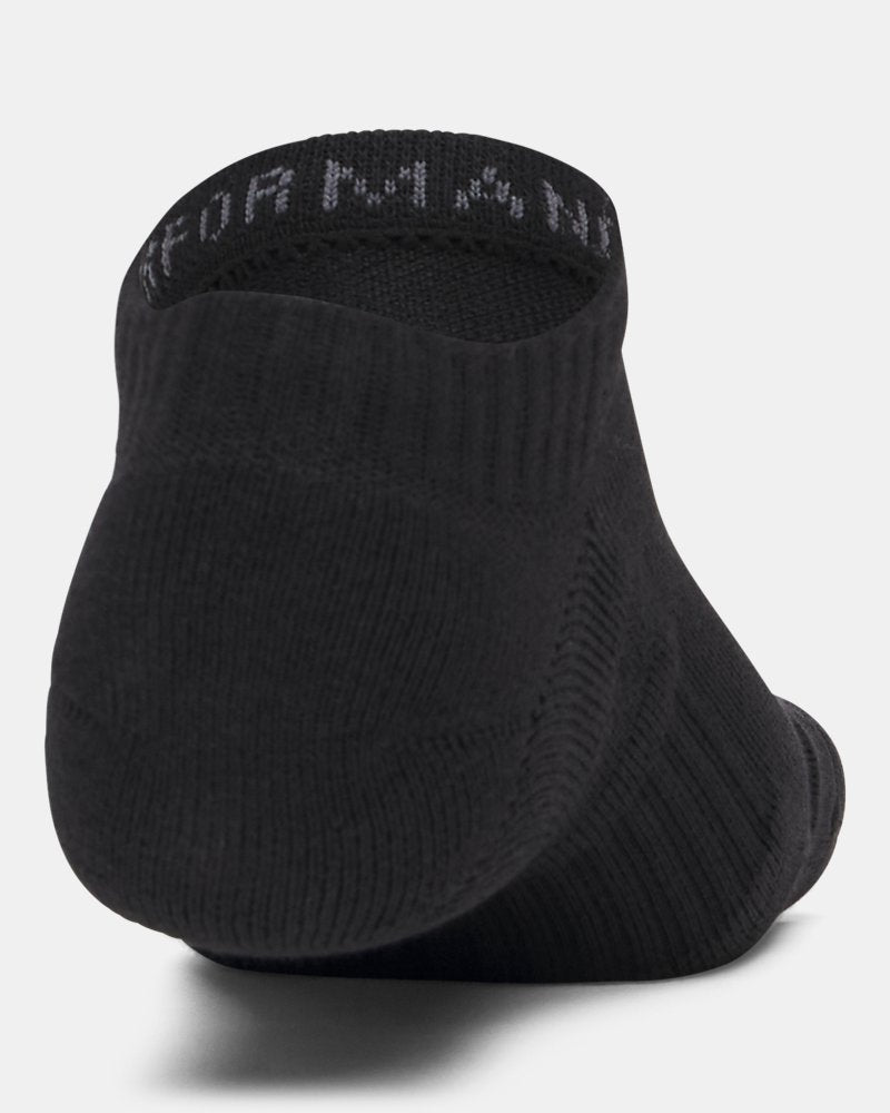 Under Armour Mens Perfomance 3 Pack Socks In Black