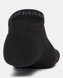 Under Armour Mens Perfomance 3 Pack Socks In Black