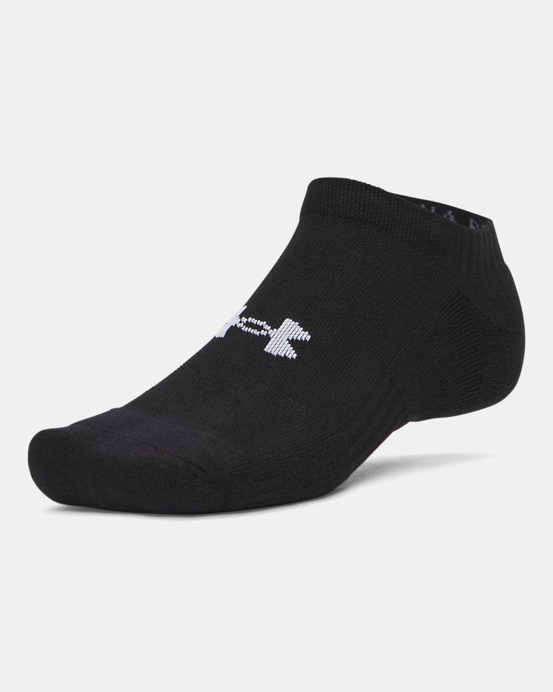 Under Armour Mens Perfomance 3 Pack Socks In Black