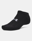 Under Armour Mens Perfomance 3 Pack Socks In Black