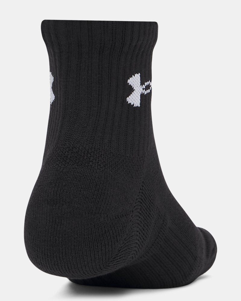 Under Armour Unisex 008 Perfomance 3 Pack Socks In Black