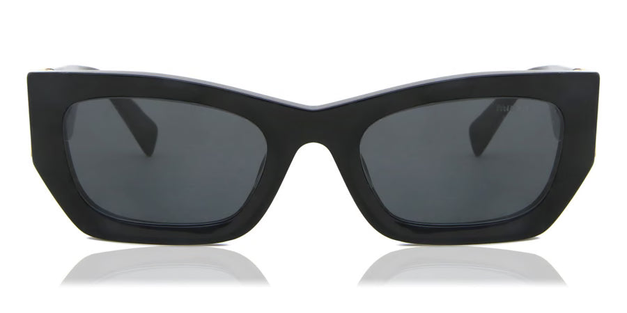 Miu Miu Rectangular Sunglasses For Women In Black