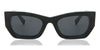 Miu Miu Rectangular Sunglasses For Women In Black