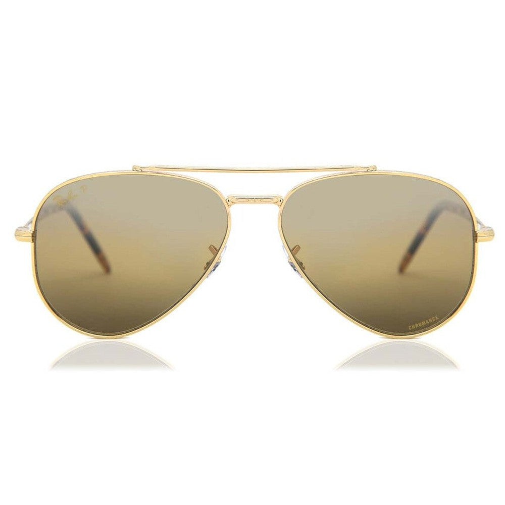 Ray-Ban New Aviator Unisex Sunglasses In Gold