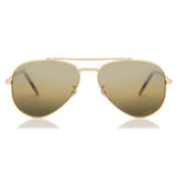 Ray-Ban New Aviator Unisex Sunglasses In Gold