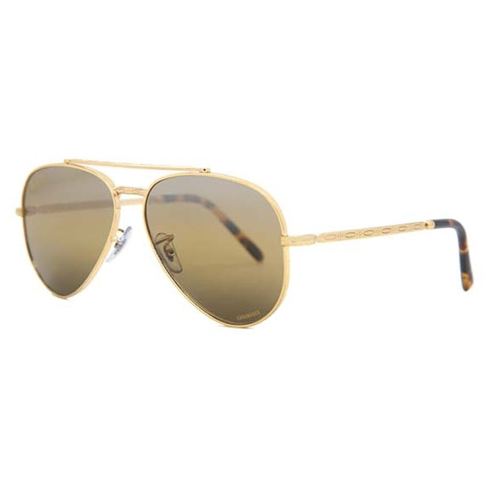 Ray-Ban New Aviator Unisex Sunglasses In Gold