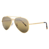 Ray-Ban New Aviator Unisex Sunglasses In Gold