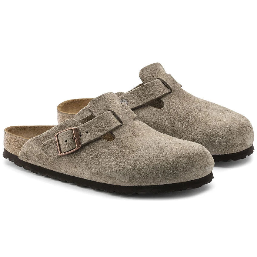 Birkenstock Unisex Adults Boston BS Closed Sandal In Taupe