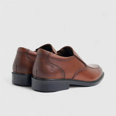 Hush Puppies Mens Perigrin Leather Shoes In Brown