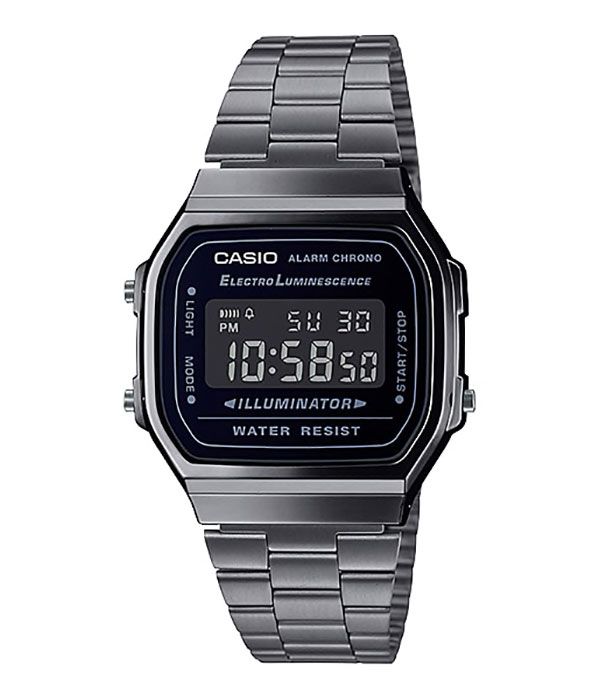 Casio Retro Black Chrome Black Digital Watch