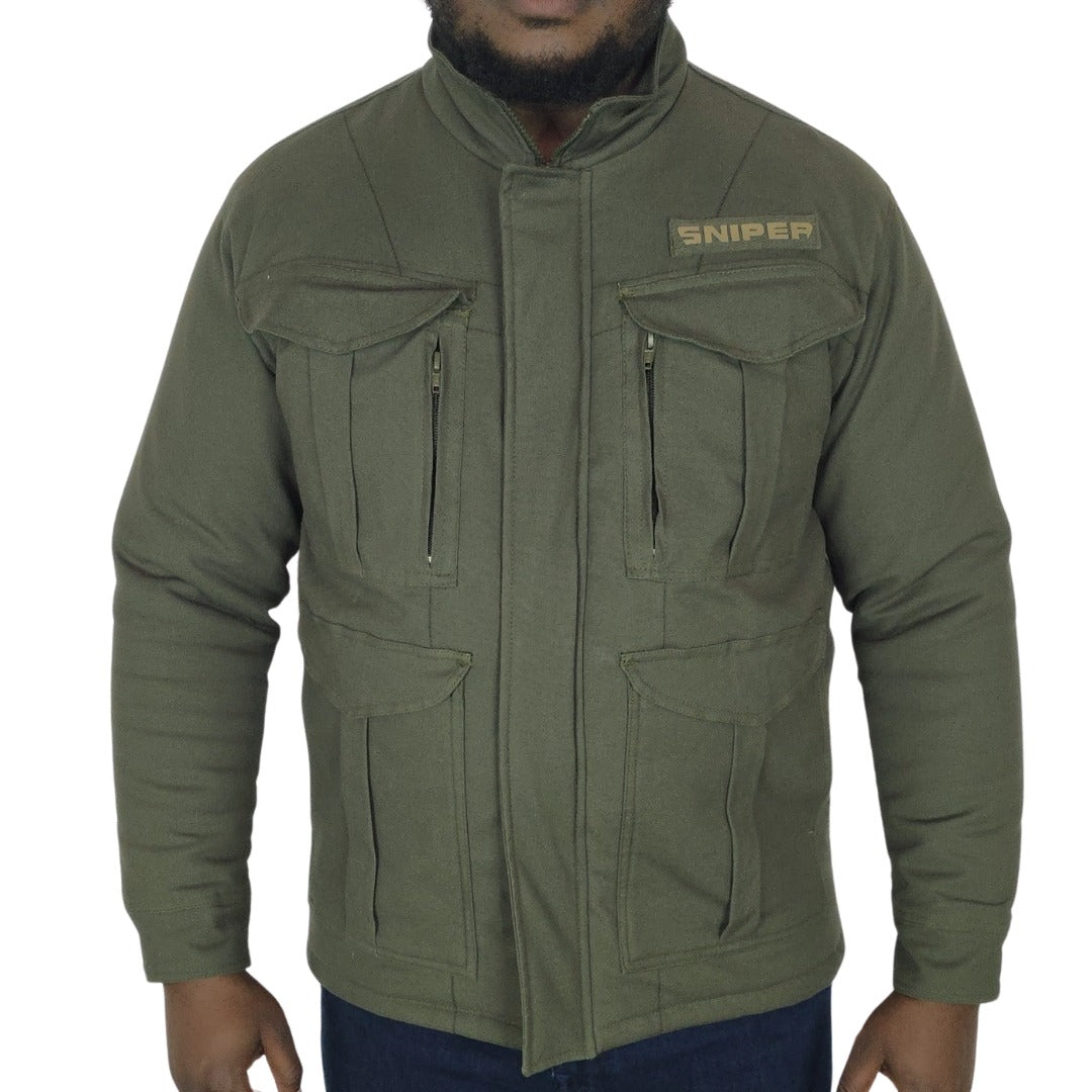 Sniper Mens Flex Parka Jacket In Olive