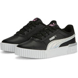 Puma Girls Carina 2.0 Mermaid PS Sneakers In Black/Lilac Chiffon/Silver